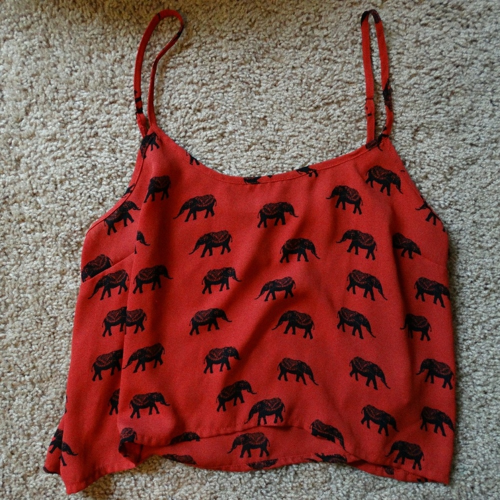 Elephant crop top